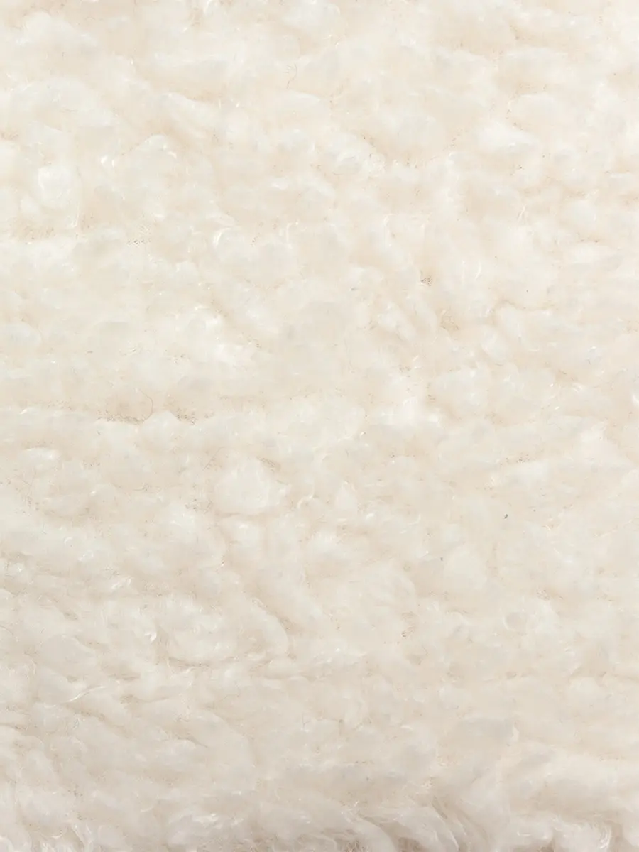 Белый шарф-снуд из искусственной шерсти